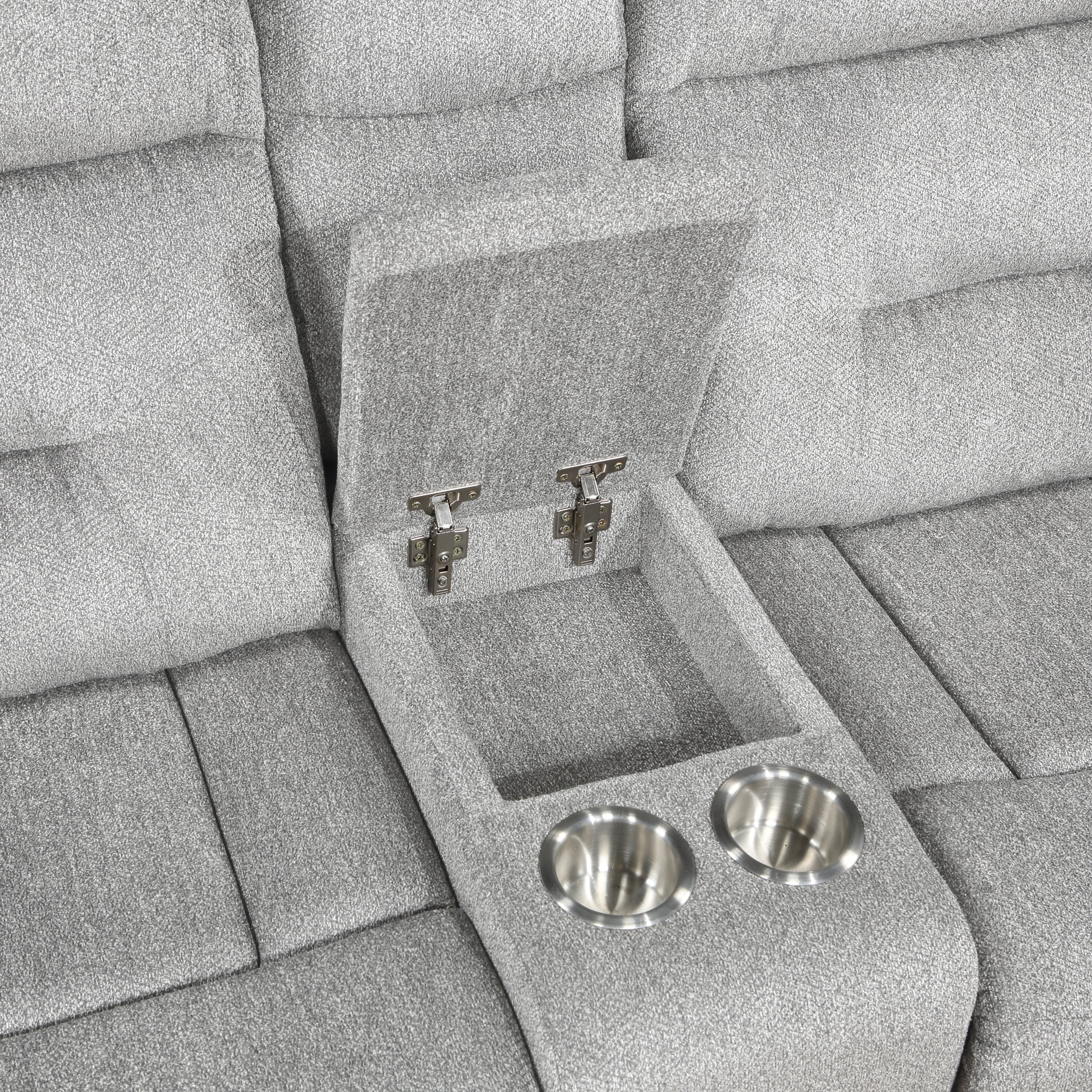 Home Elegance Double Reclining Console Loveseat