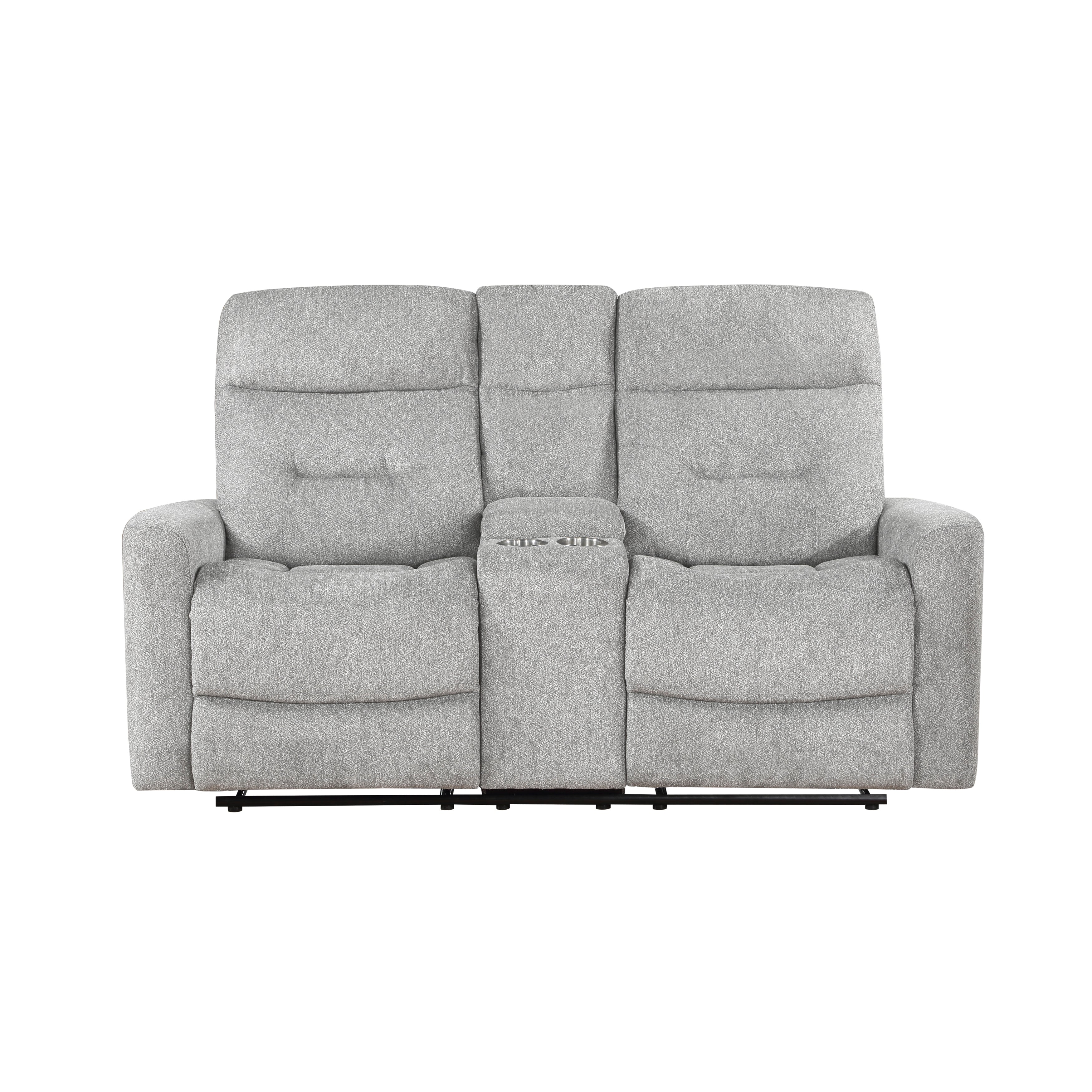 Home Elegance Double Reclining Console Loveseat