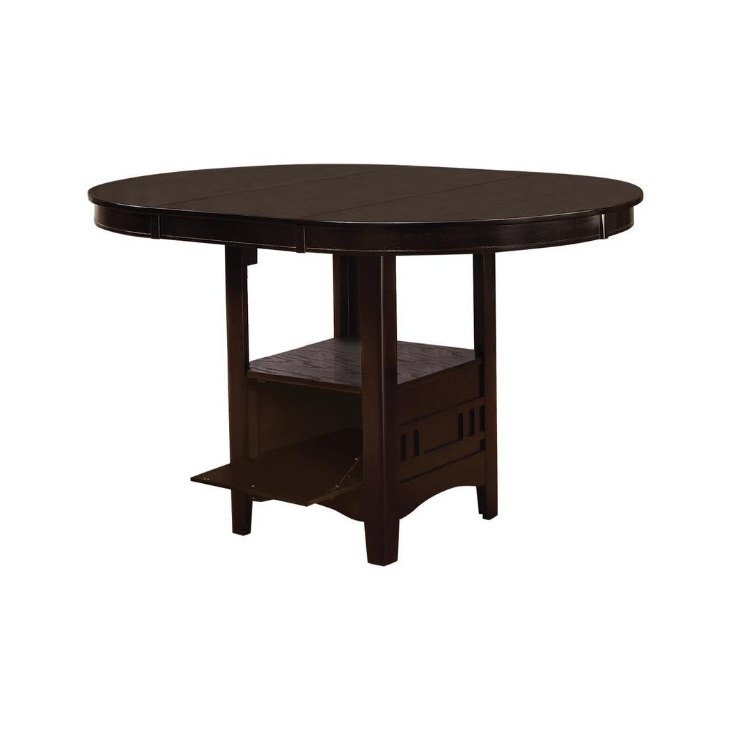 Lavon Oval Counter Height Table Espresso 102888