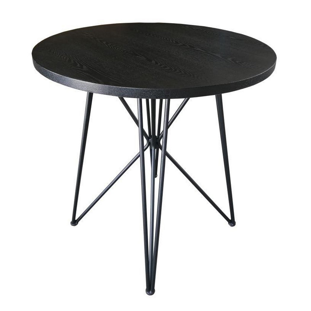 Rennes Round Table Black and Gunmetal 106348