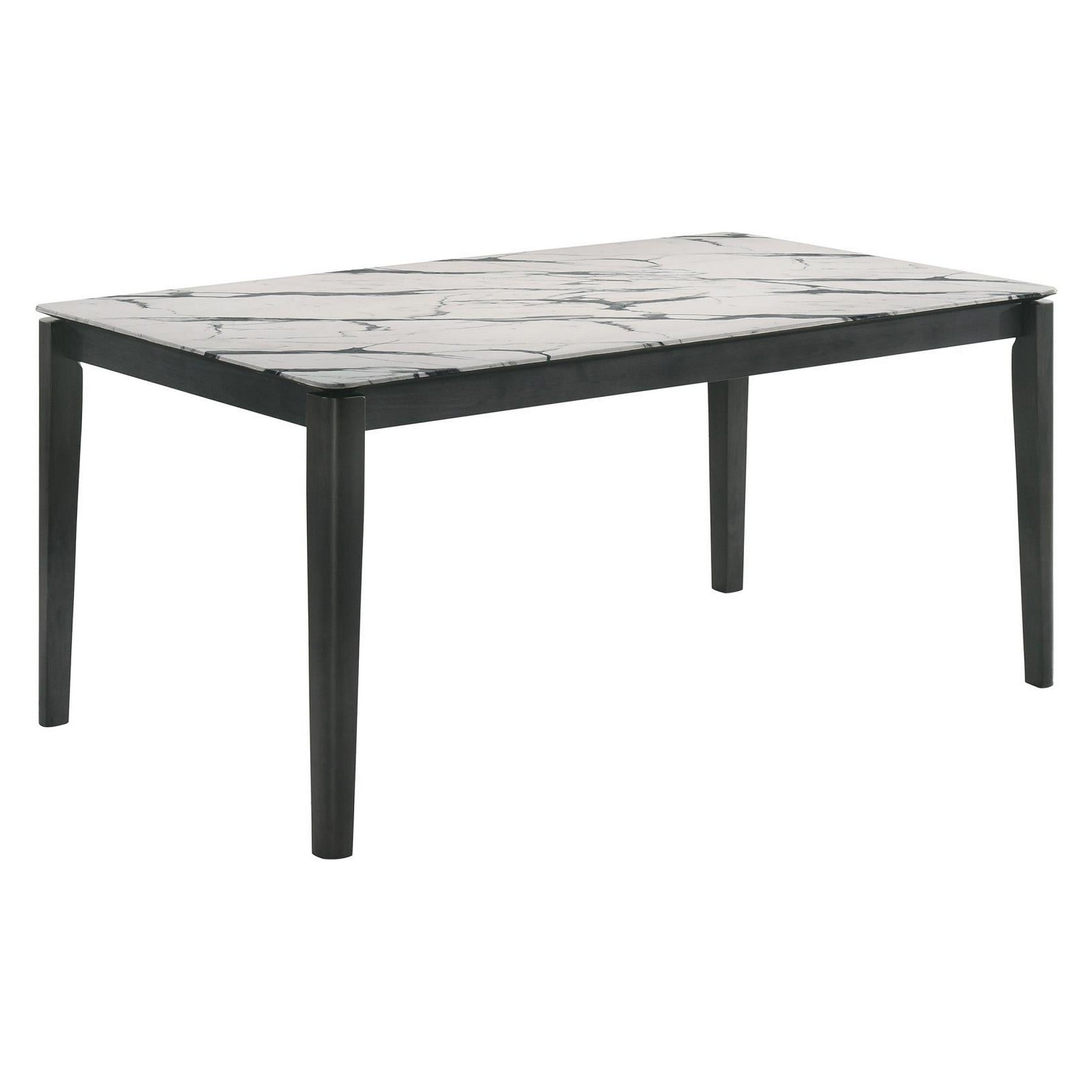 Faux marble hotsell rectangular dining table