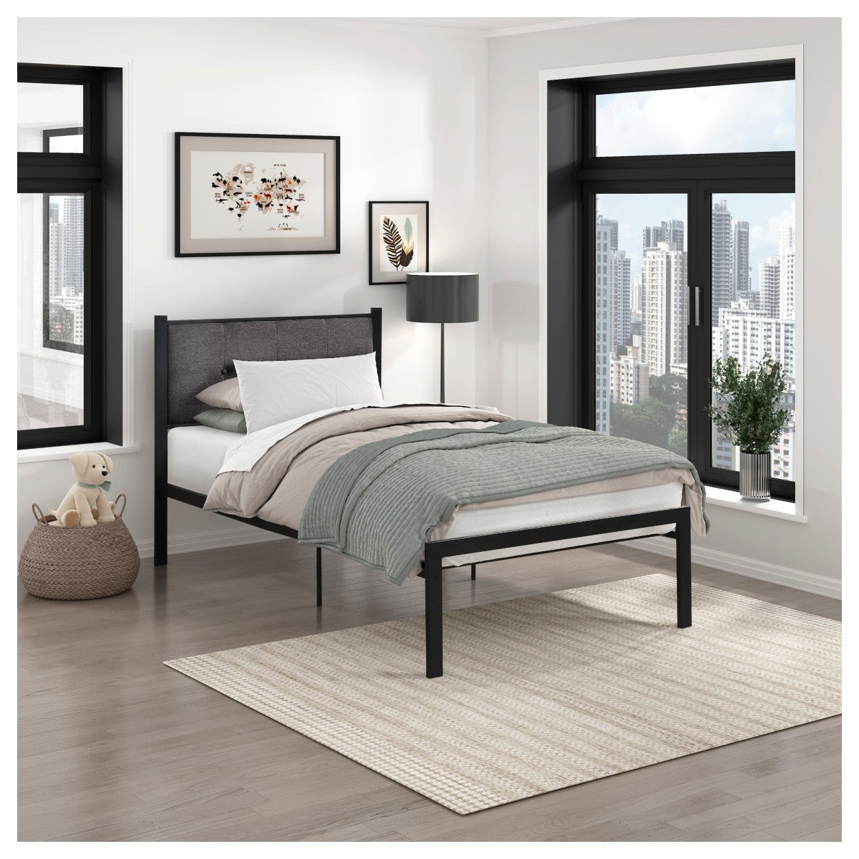 Twin Platform Bed 1612T-1