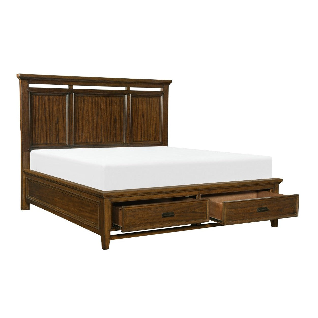 (3) Eastern King Platform Bed with Storage Footboard 1649K-1EK*