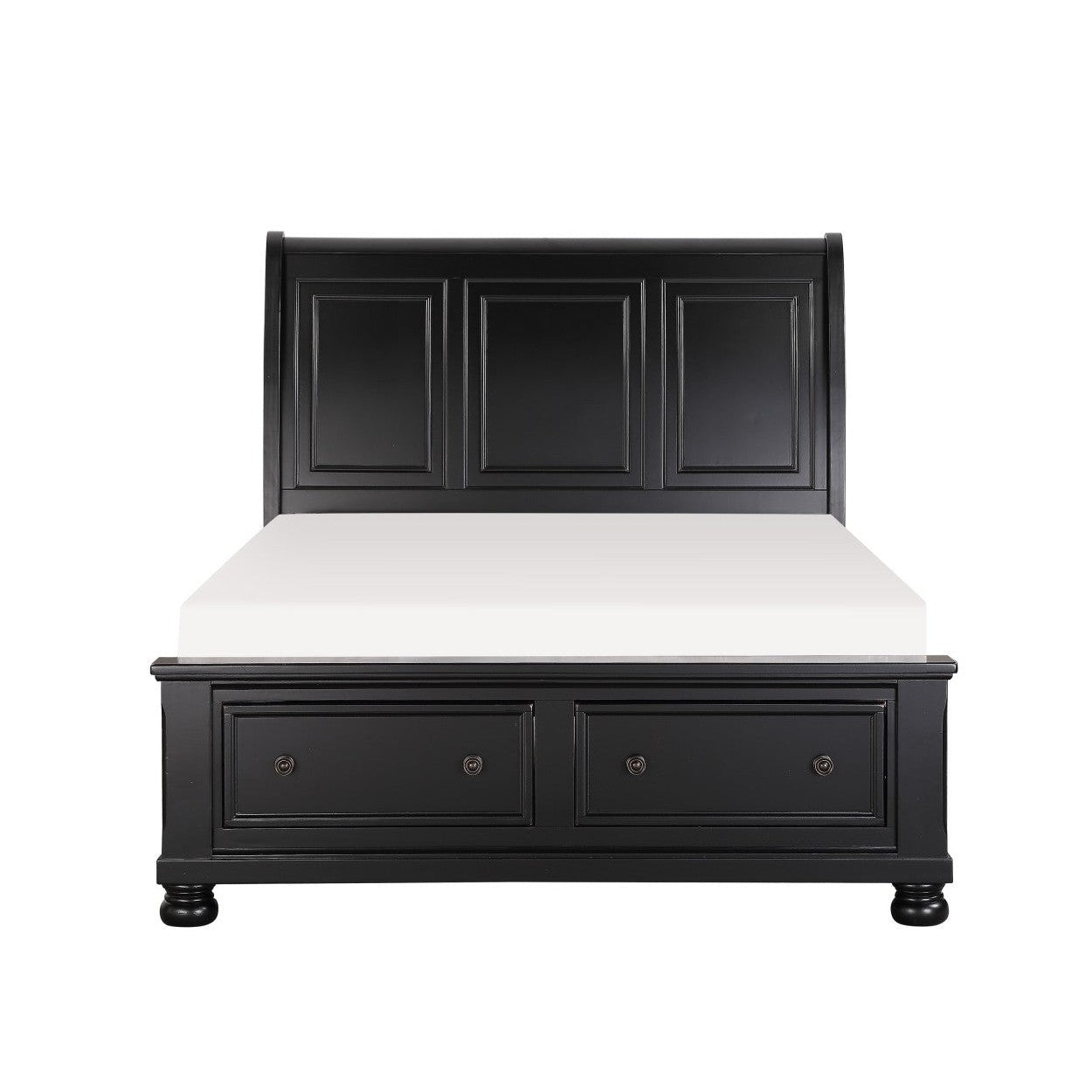 (3) CK PLFM BED W/ FB DRAWERS 1714KBK-1CK*