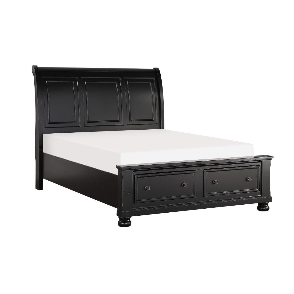 (3) CK PLFM BED W/ FB DRAWERS 1714KBK-1CK*