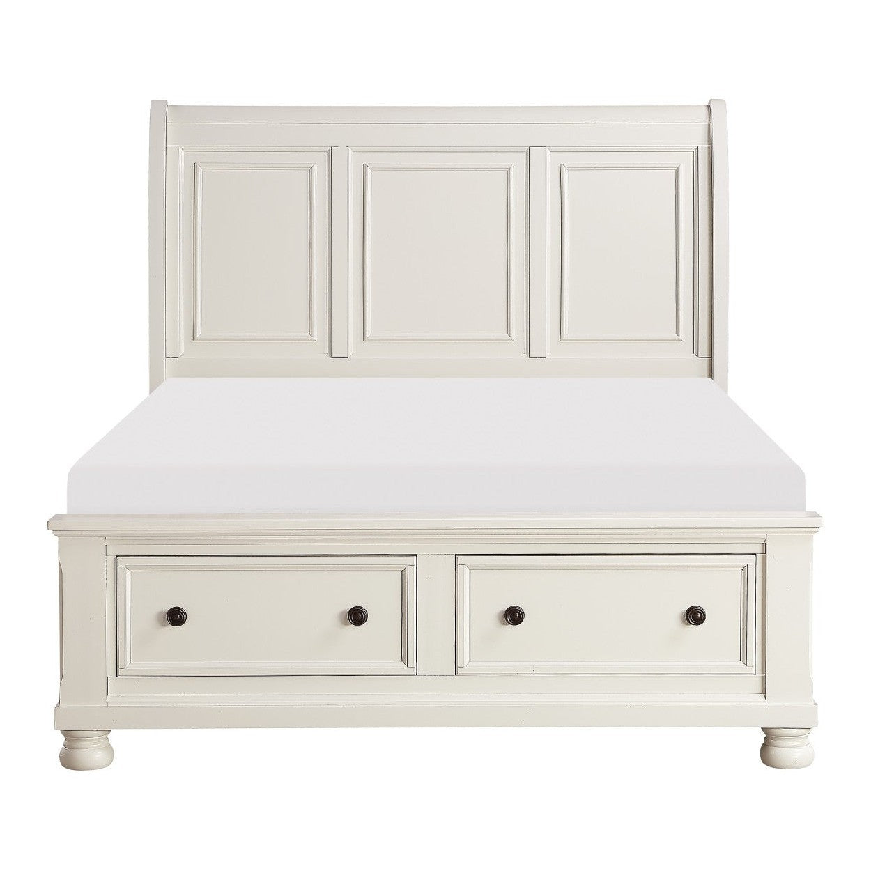 (3) QUEEN PLFM BED W/ FB DRAWERS 1714W-1*