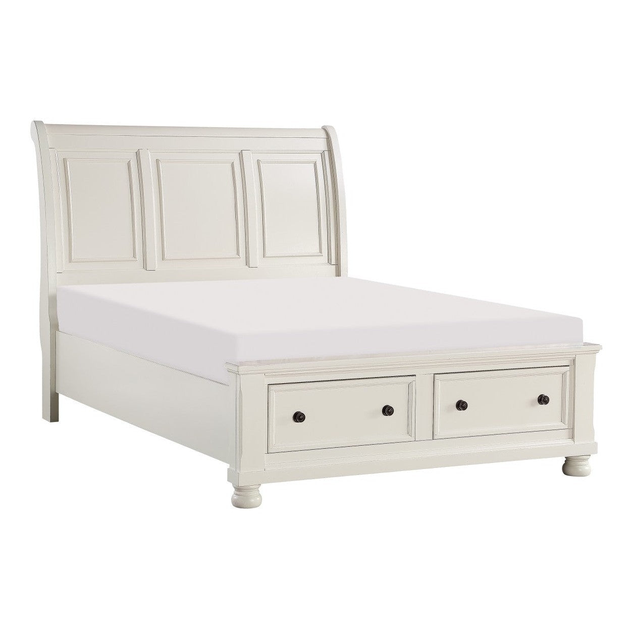 (3) QUEEN PLFM BED W/ FB DRAWERS 1714W-1*
