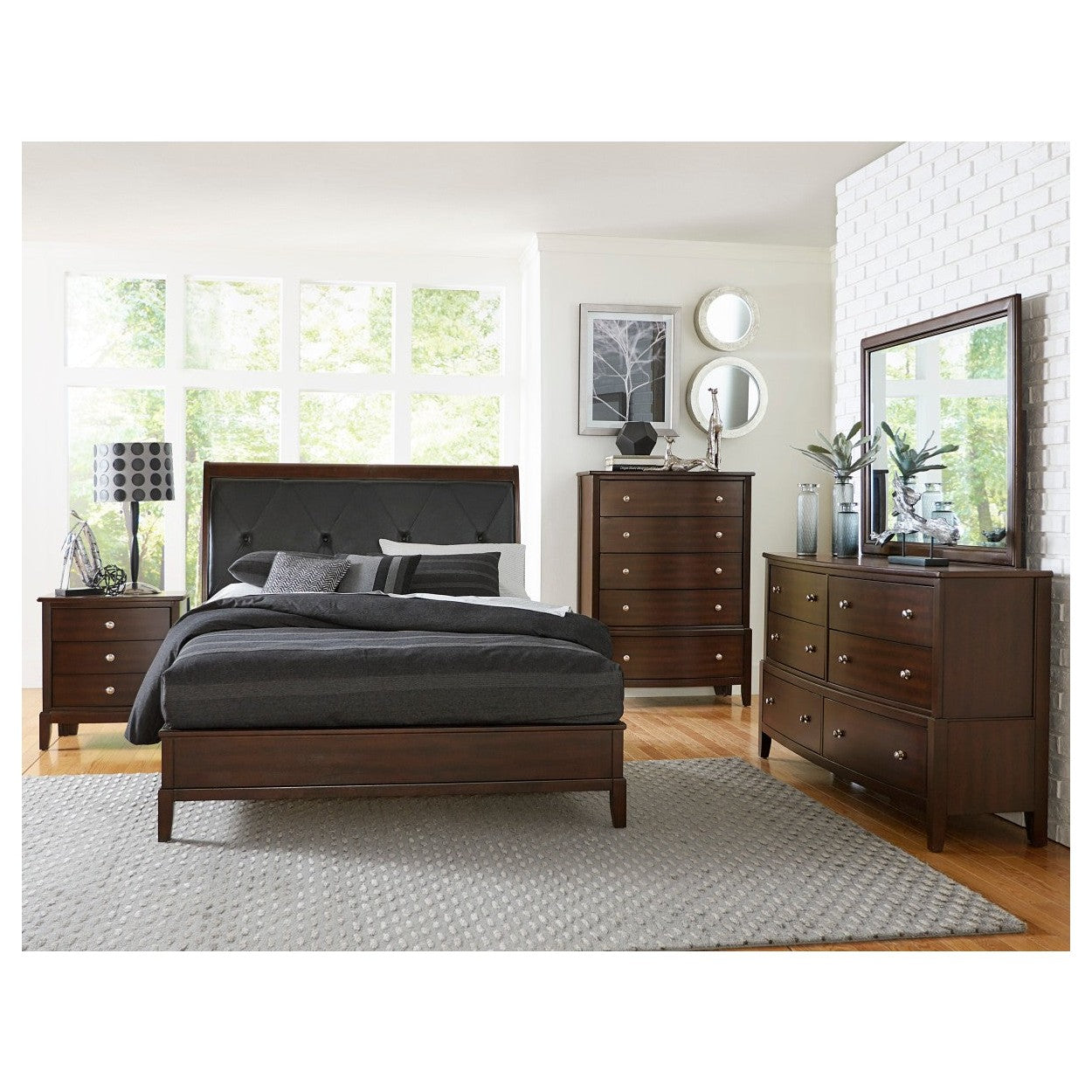 (3) CK SLEIGH BED 1730K-1CK*