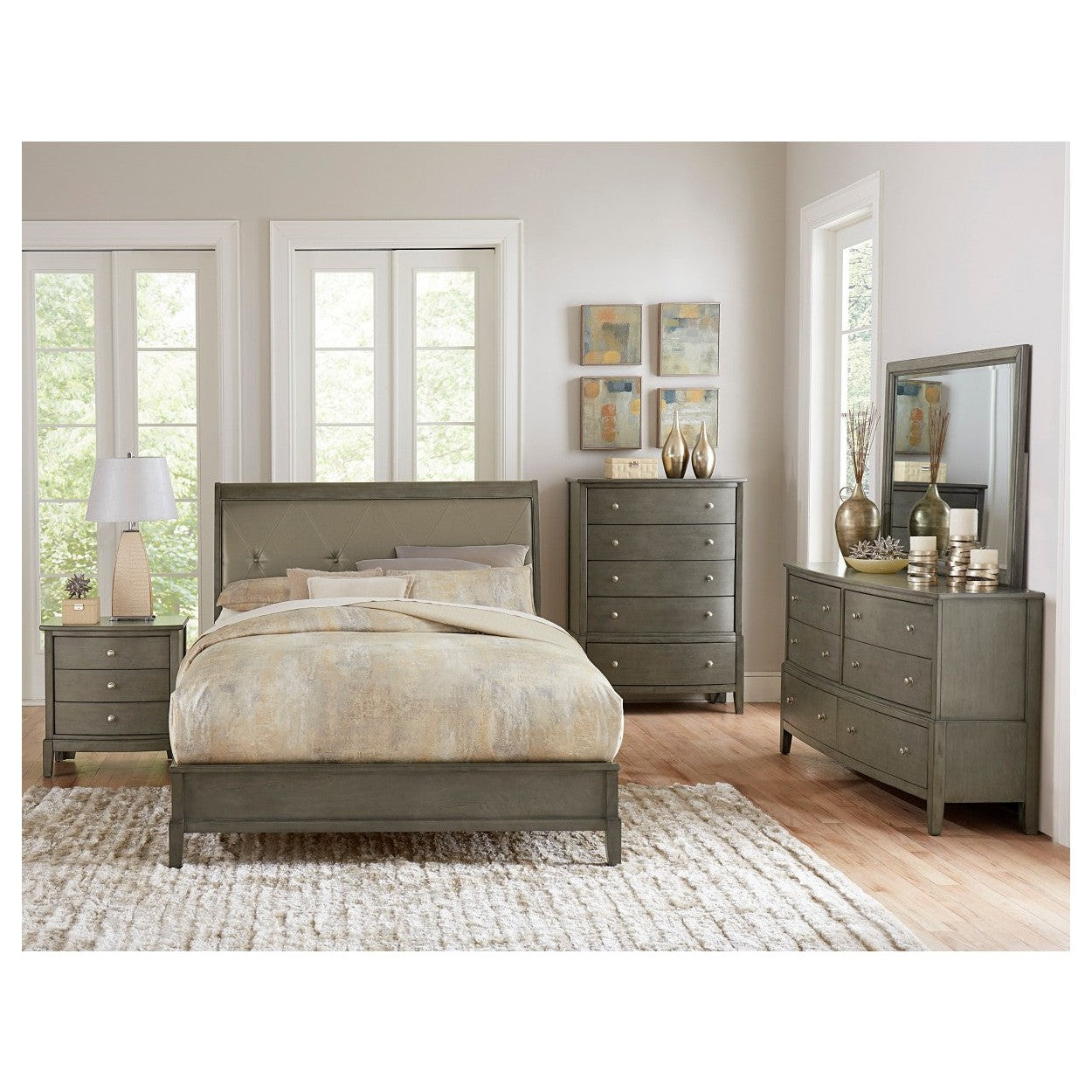 (3) EK SLEIGH BED 1730KGY-1EK*