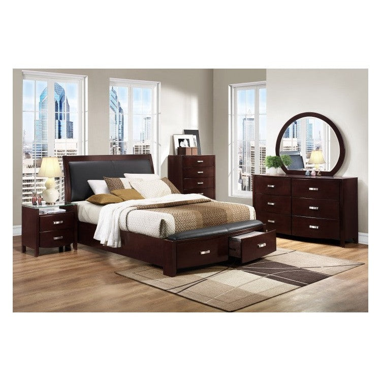 (3) QUEEN BED W/ FB STORAGES, P/U 1737NC-1*