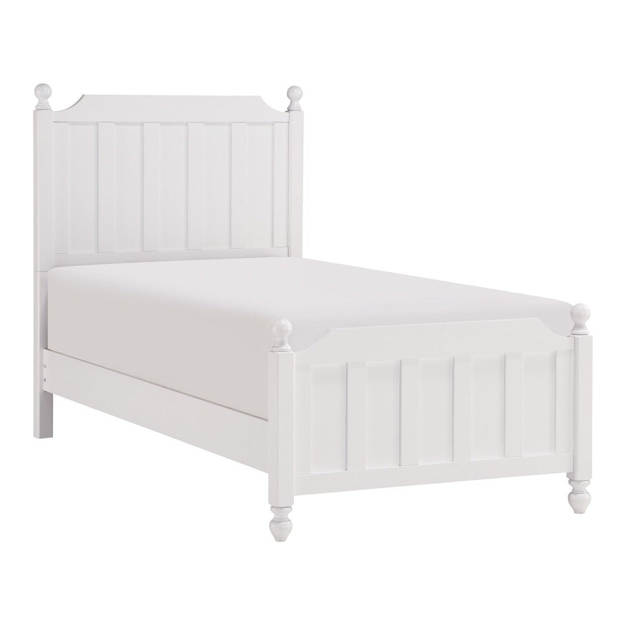 (3) Twin Bed, White 1803WT-1*
