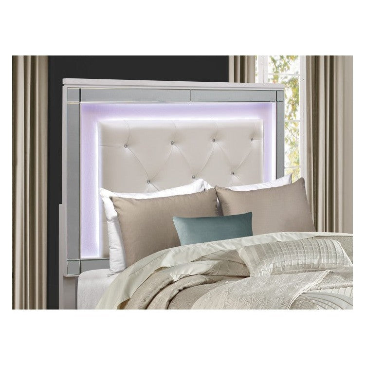 (3) CAL KING BED W/ LED HEADBOARD 1845KLED-1CK*