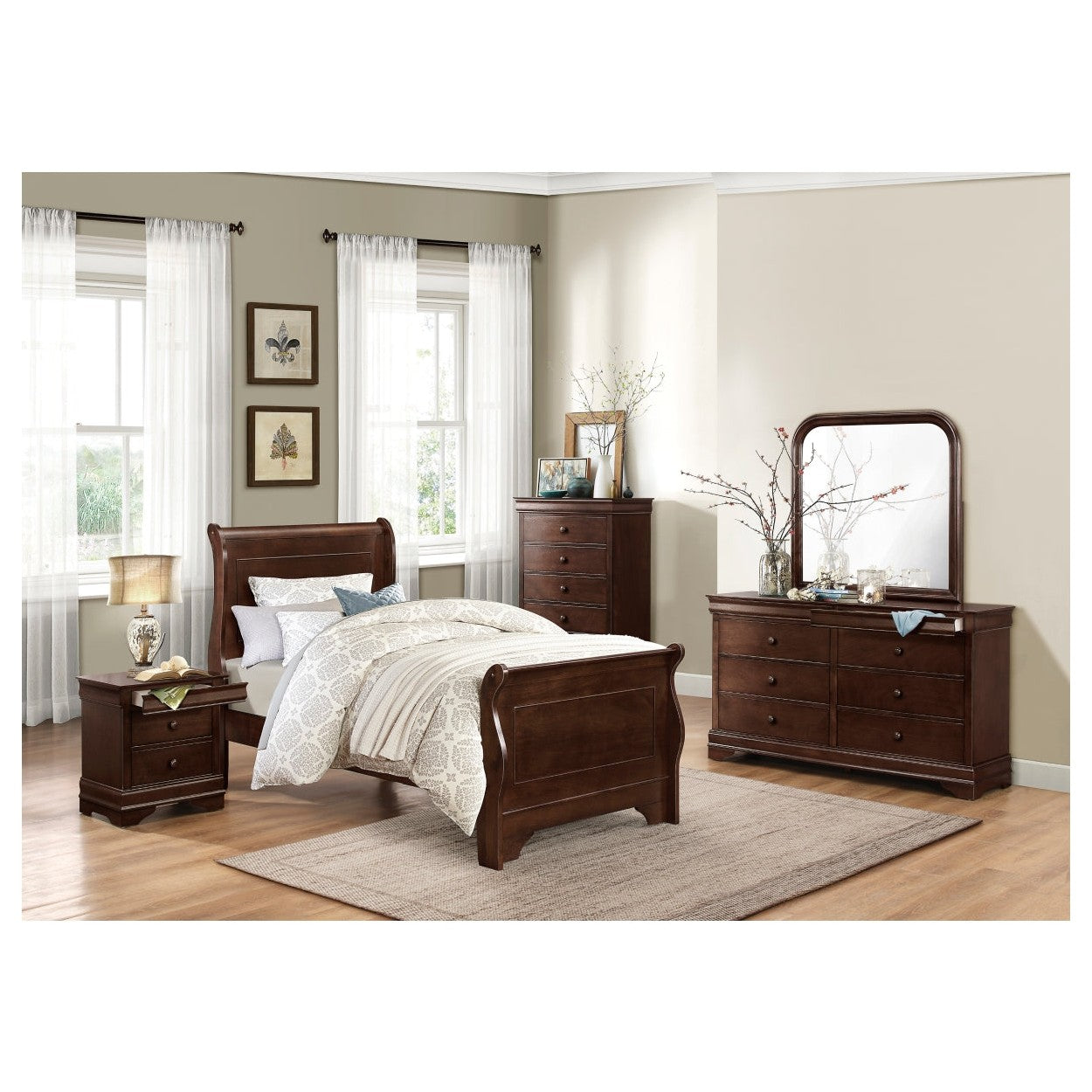 (2) TWIN BED 1856T-1*
