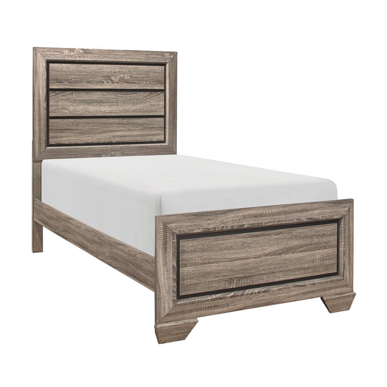 (2) TWIN BED, LT ELM 1904T-1*