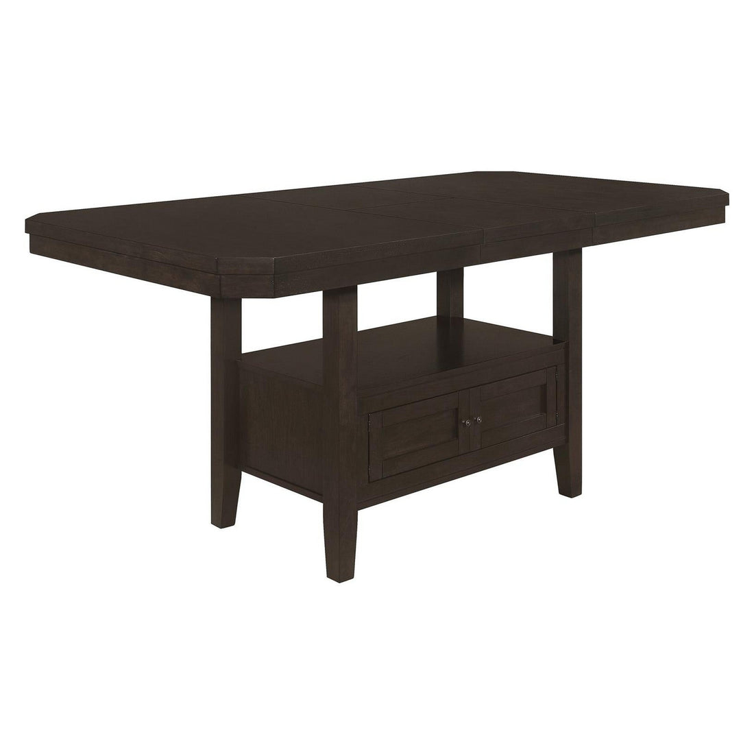 Prentiss Extendable Rectangular Counter Height Table with Butterfly Leaf Cappuccino 193108