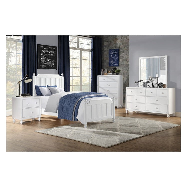 (3) Twin Bed, White 1803WT-1*
