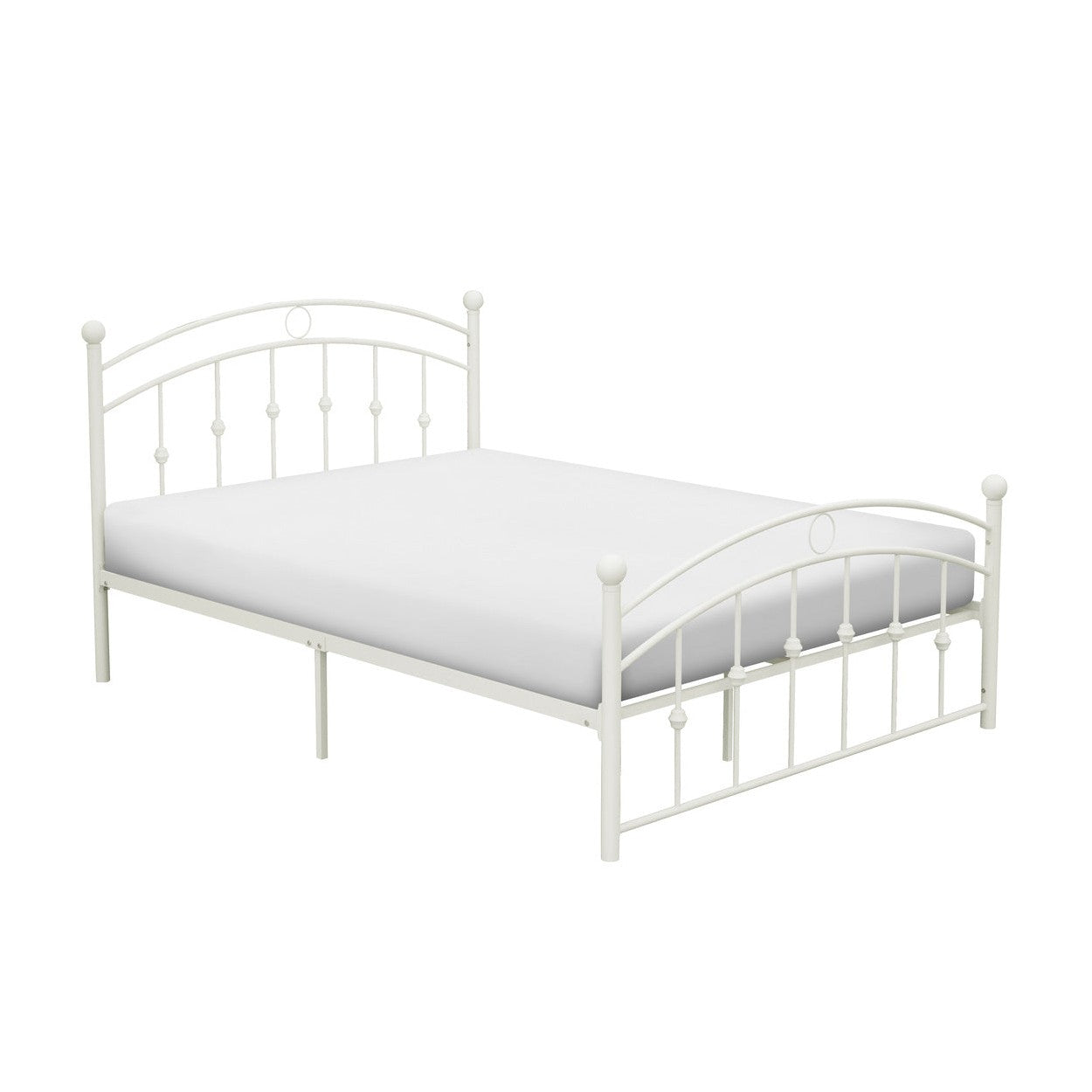FULL METAL PLFM BED, WHITE 2052FW-1