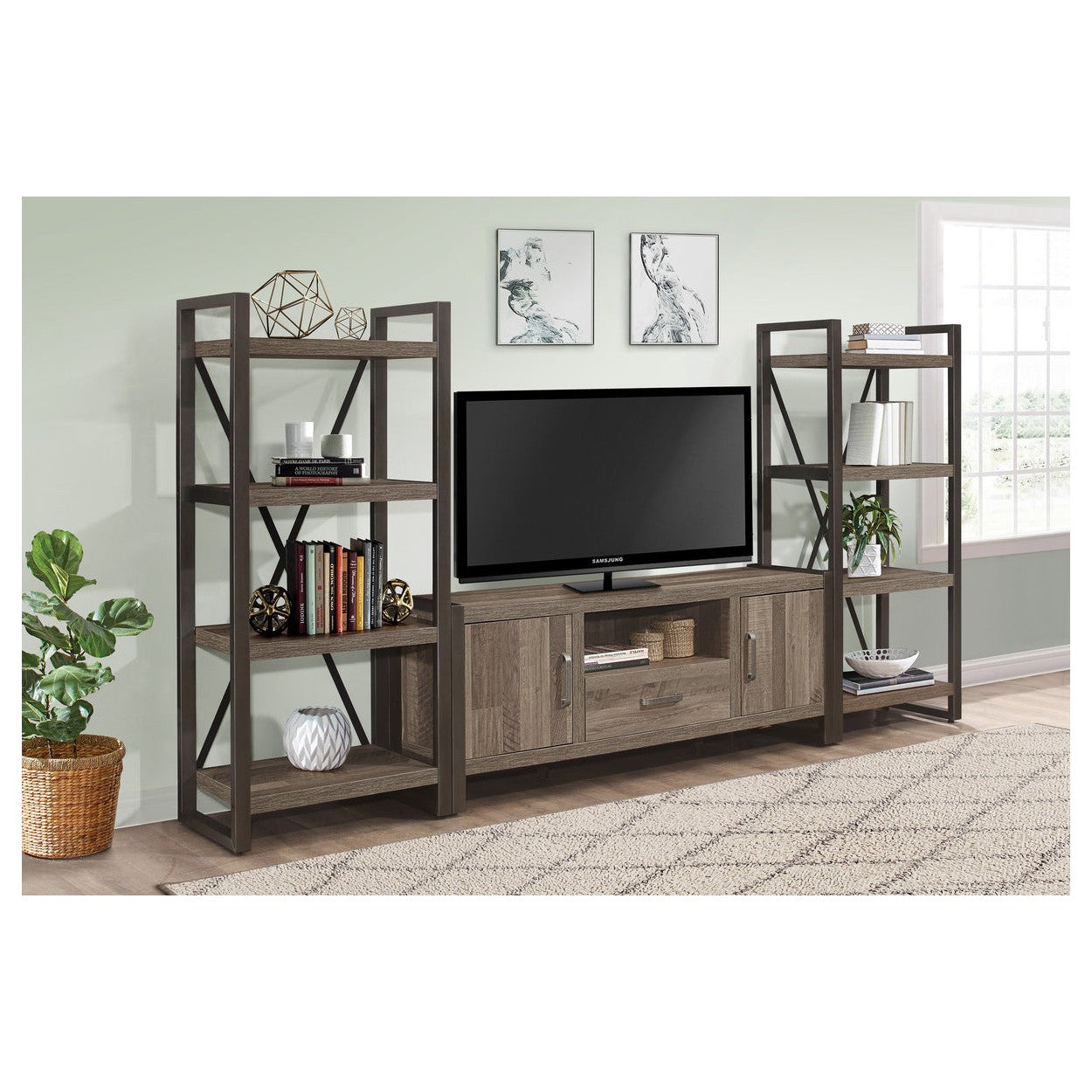 4-SHELF BOOKCASE 36060NM-16