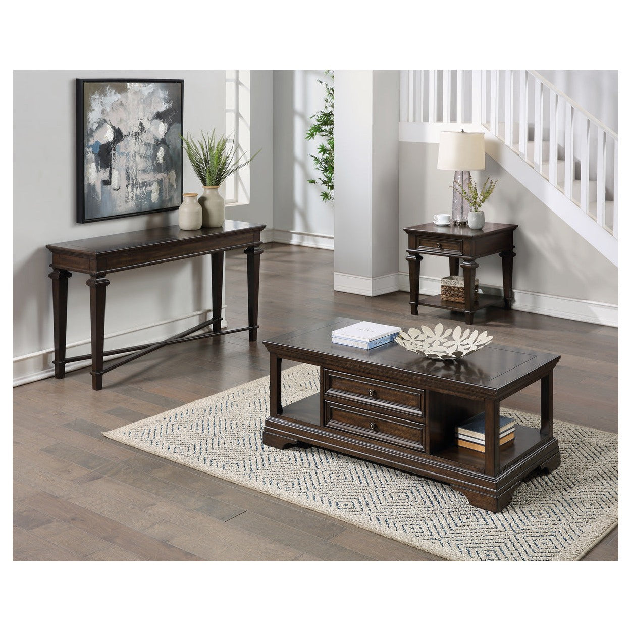 Rectangular End Table with Drawer (28"L x 23"W x 25"H) 3681-04