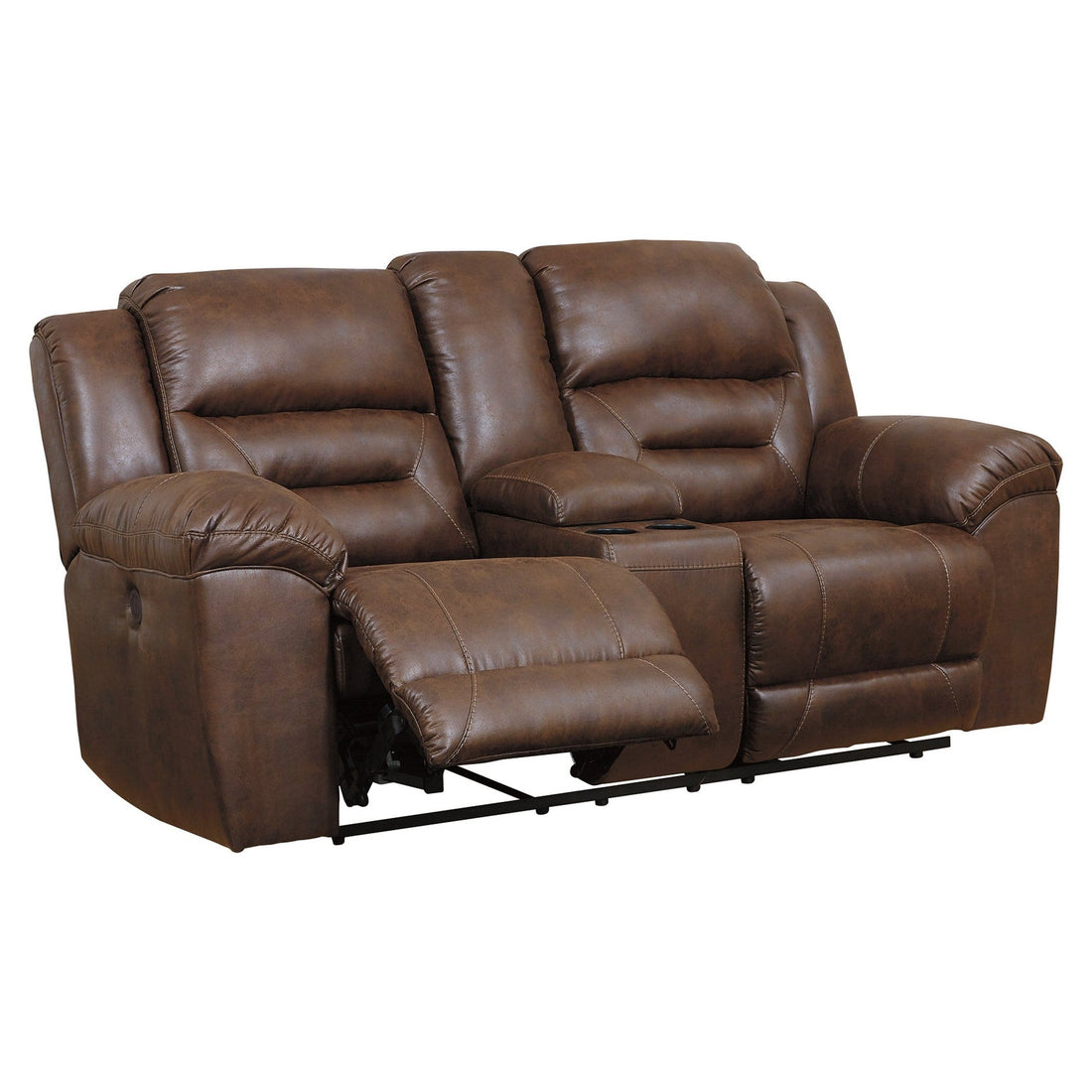 Stoneland Power Reclining Loveseat with Console Ash-3990496