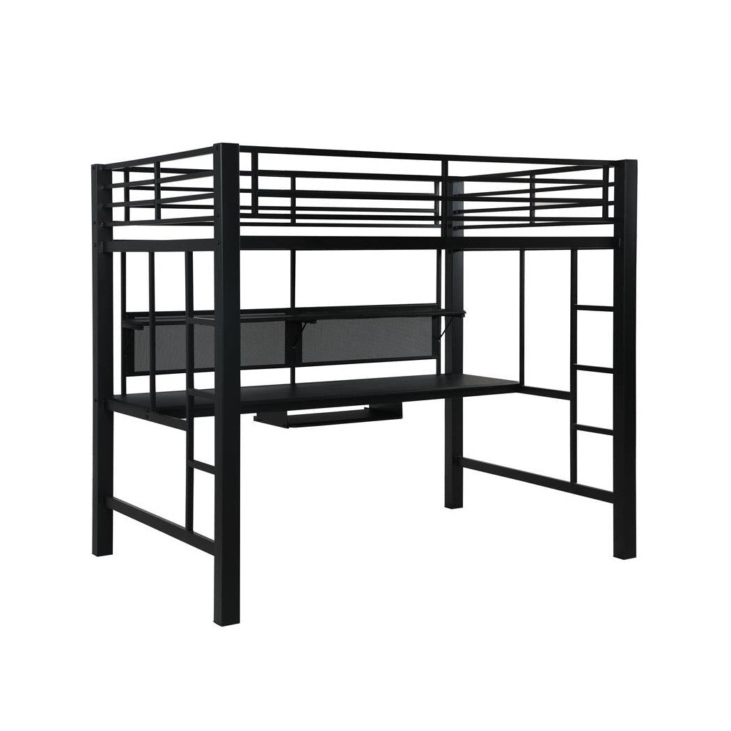 Avalon Full Workstation Loft Bed Black 460023
