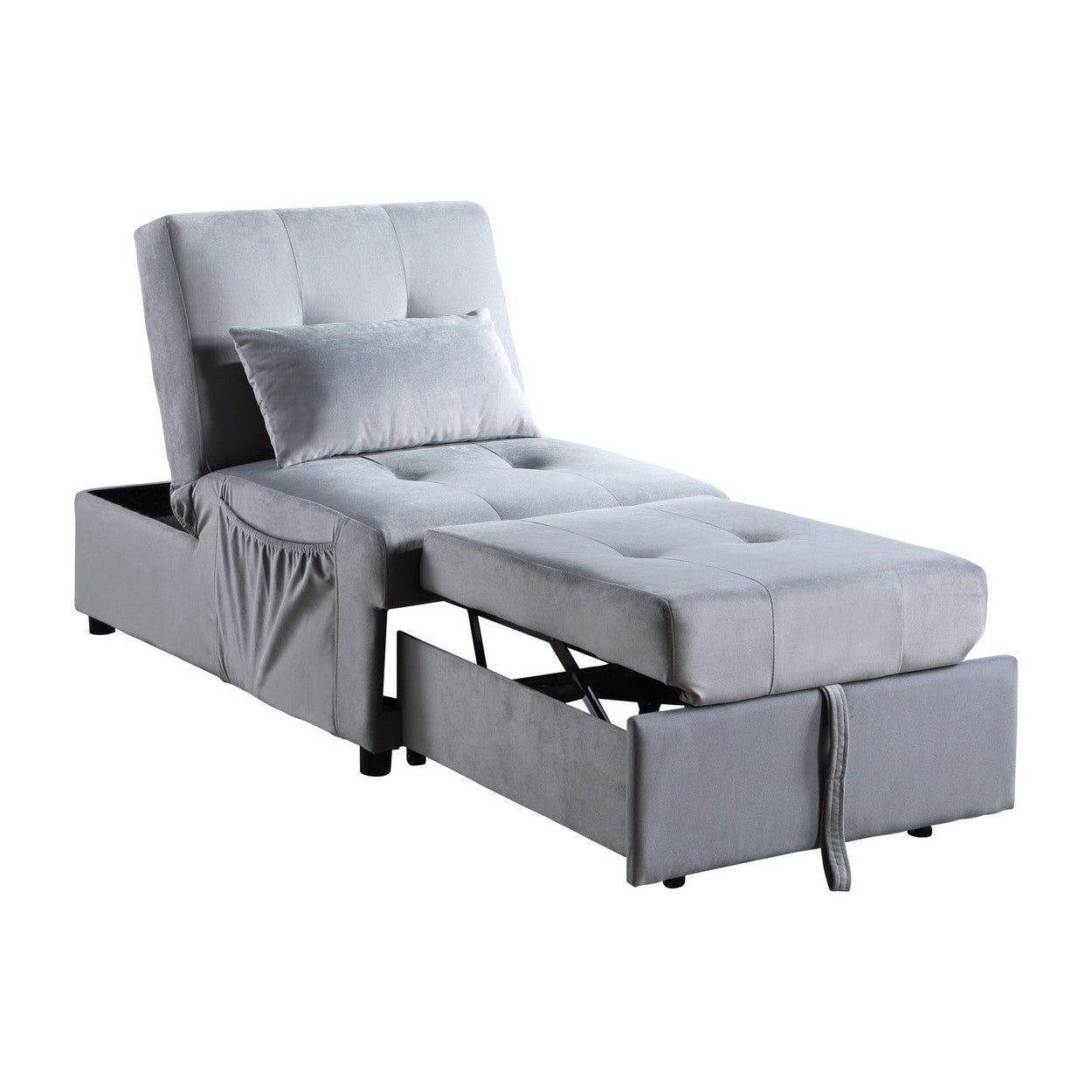 Lift Top Storage Bench with Pull-out Bed 4615-F3