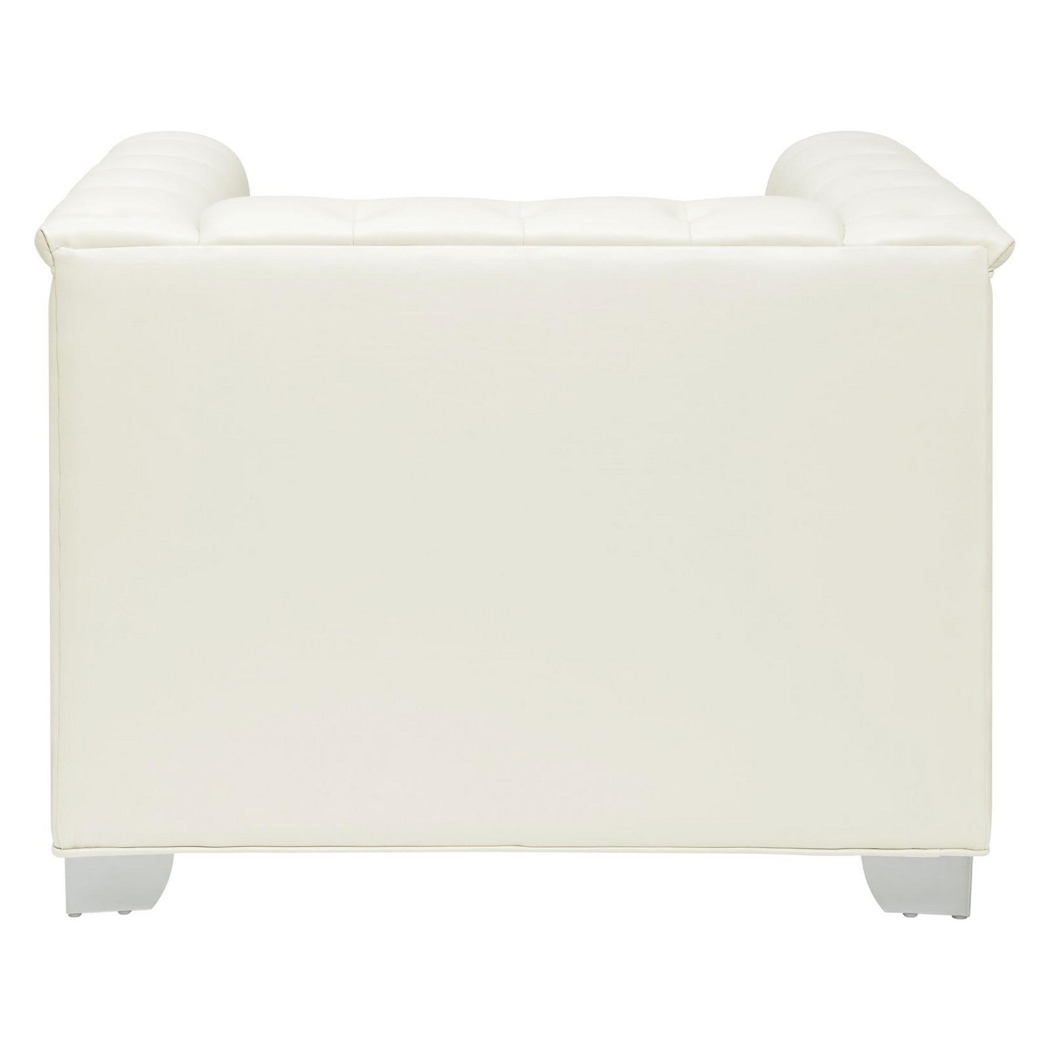 Chaviano Tufted Upholstered Chair Pearl White 505393