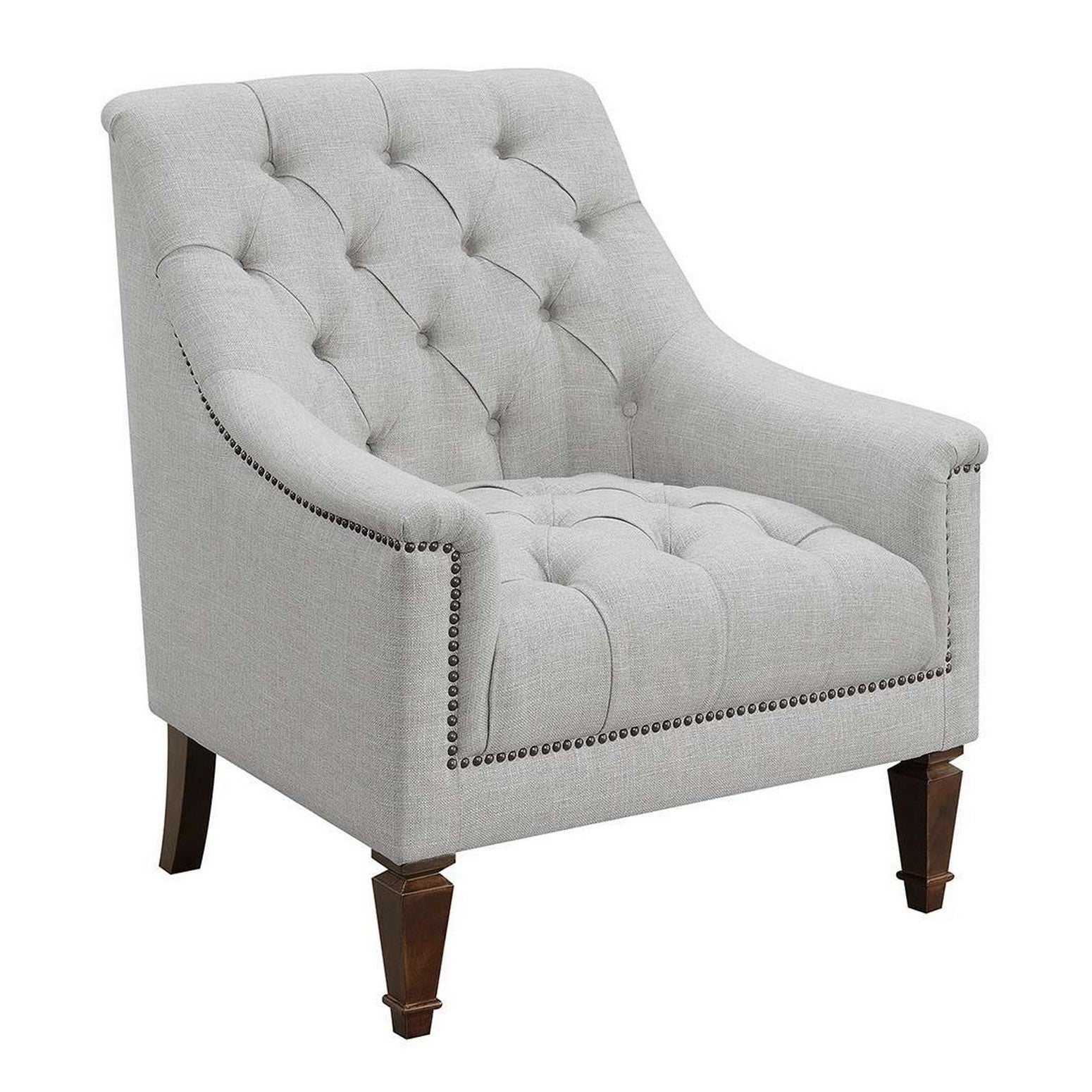 Avonlea Sloped Arm Upholstered Chair Grey 505643
