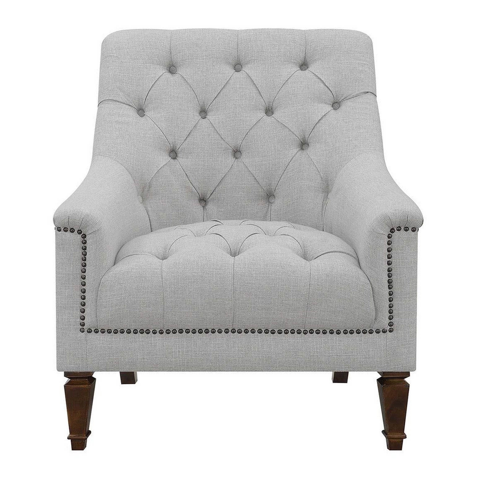 Avonlea Sloped Arm Upholstered Chair Grey 505643