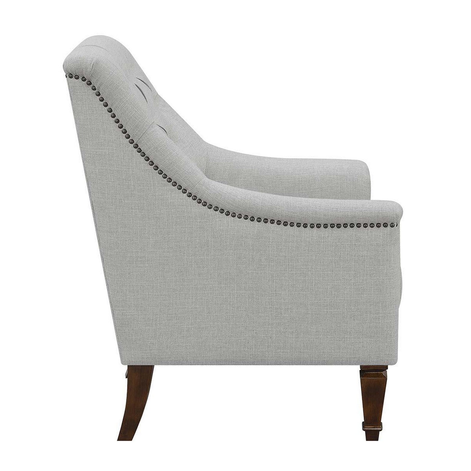 Avonlea Sloped Arm Upholstered Chair Grey 505643