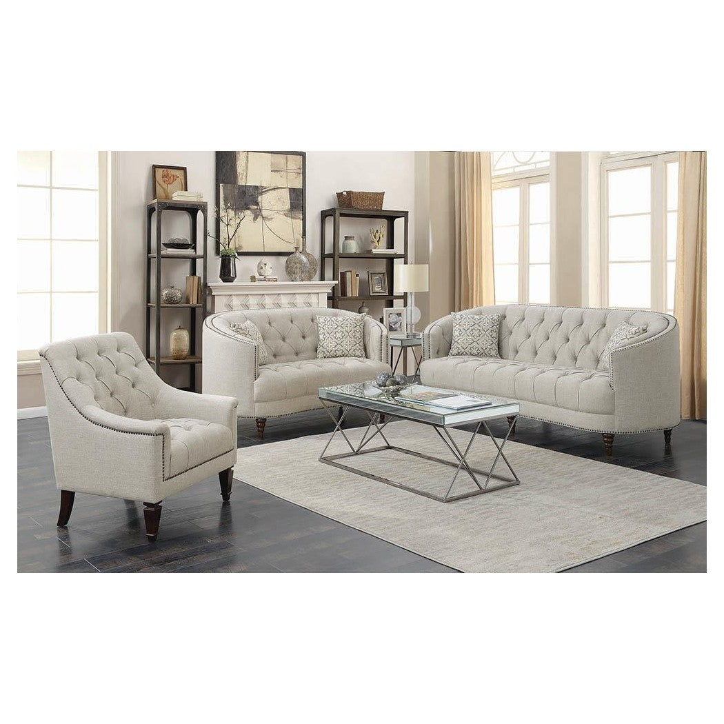 Avonlea Sloped Arm Upholstered Chair Grey 505643