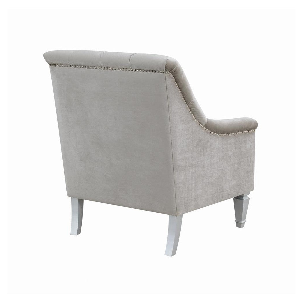 Avonlea Sloped Arm Tufted Chair Grey 508463