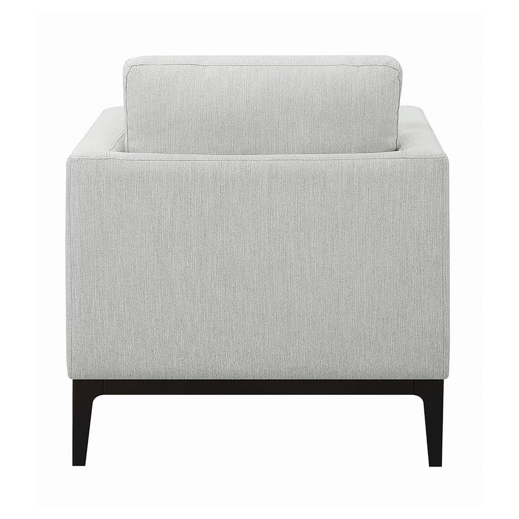 Apperson Cushioned Back Arm Chair Light Grey 508683