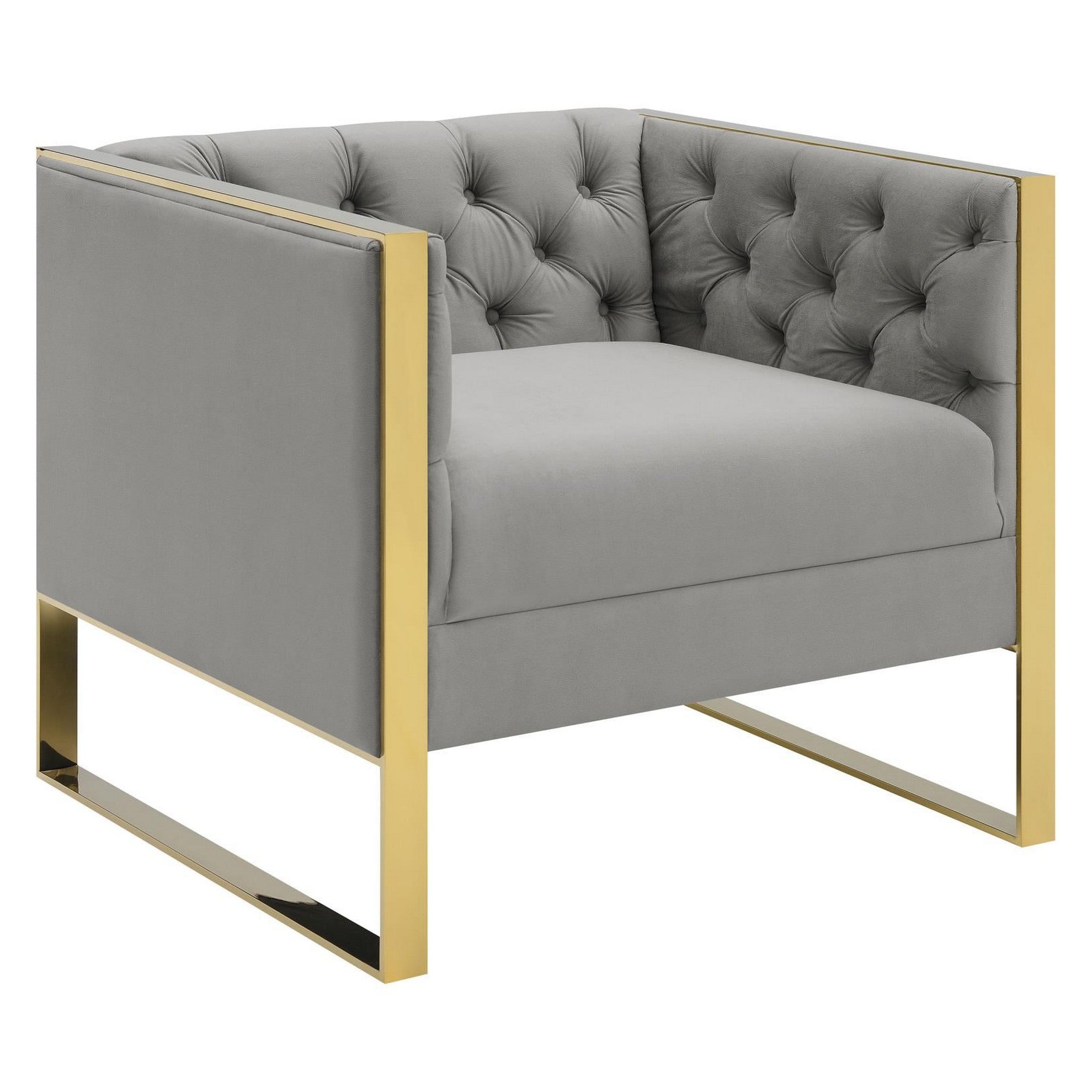 Eastbrook Tufted Back Chair Grey 509113