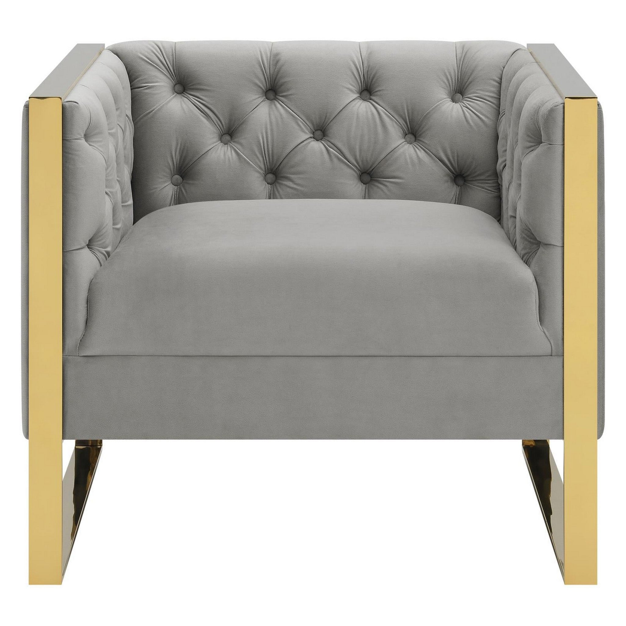 Eastbrook Tufted Back Chair Grey 509113