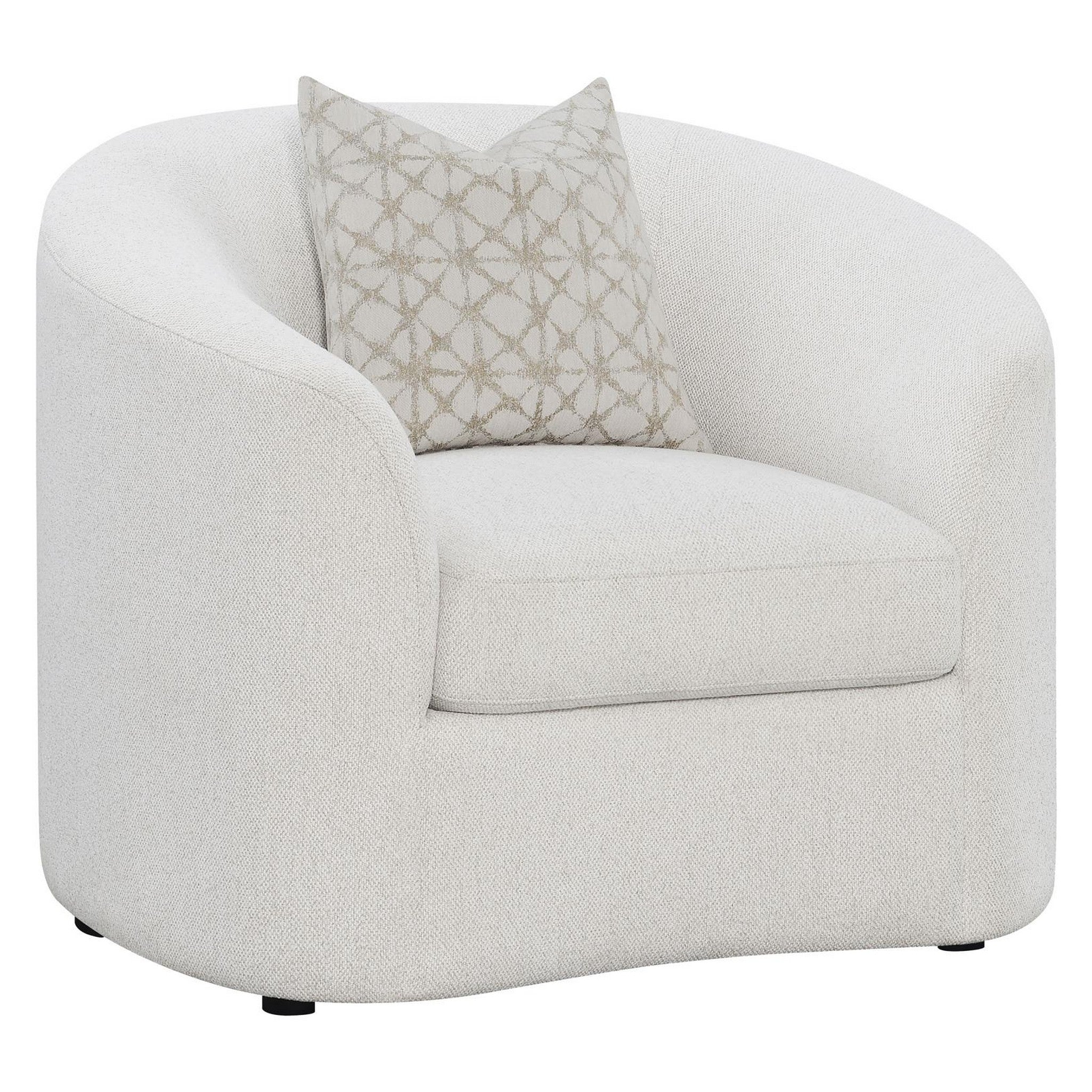 Rainn Upholstered Tight Back Chair Latte 509173