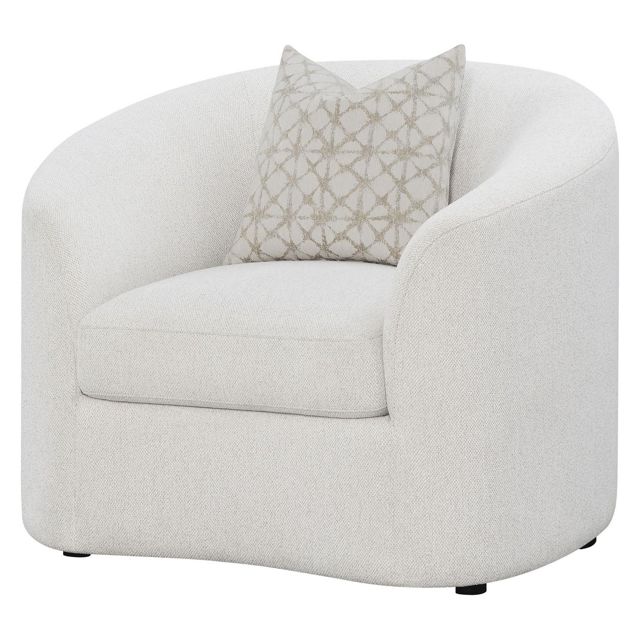 Rainn Upholstered Tight Back Chair Latte 509173