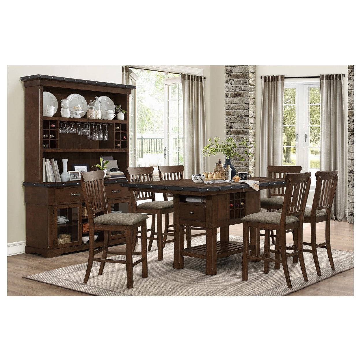 (2) CNTR HGHT TBL W/STORAGE & EXTENSION 5400-36XL*