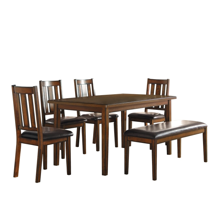 Homelegance Delmar 6Pc Pack Dinette Set, Espresso