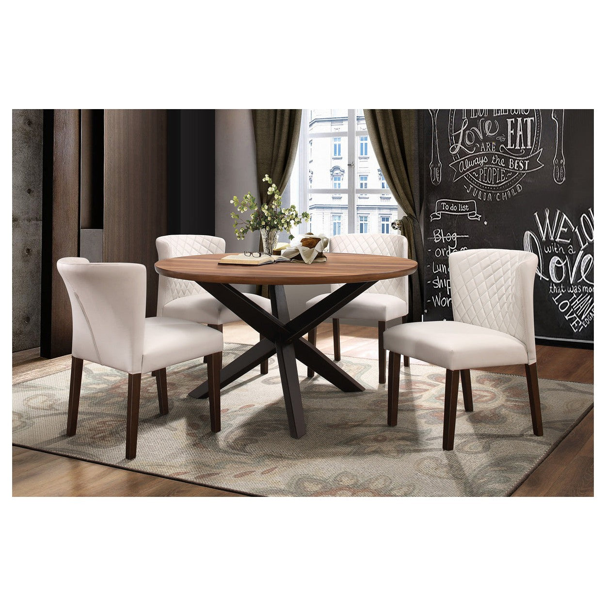 (2) ROUND DINING TABLE 5597-53*