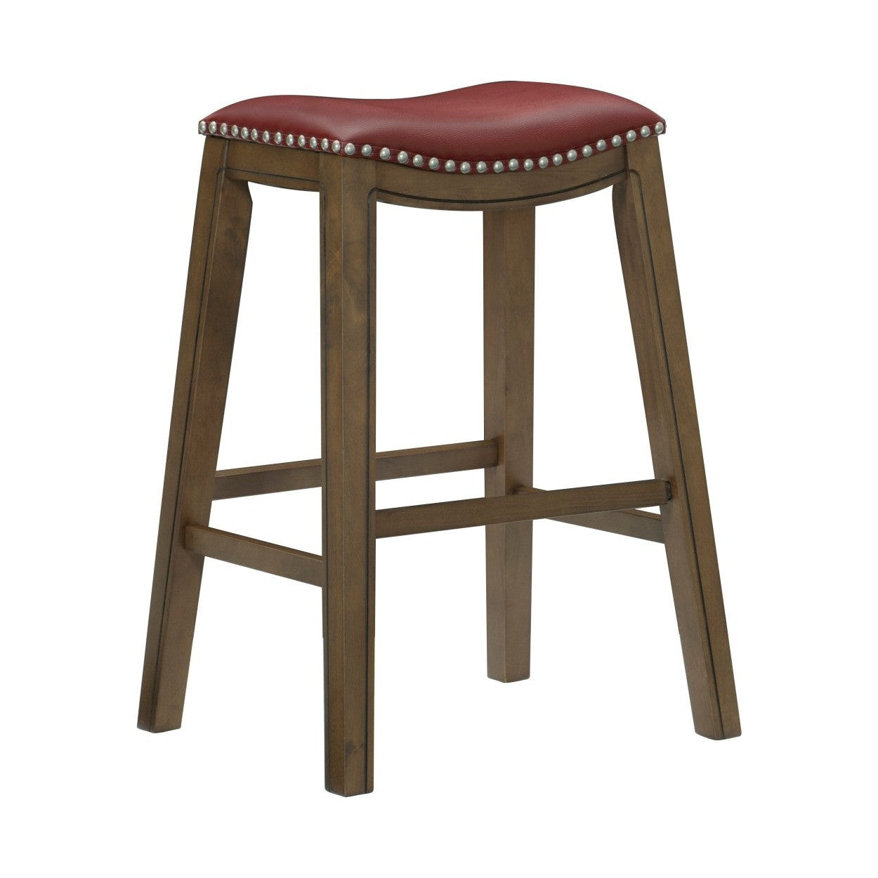 Pub Height Stool, Red PU, 3A 5682RED-29
