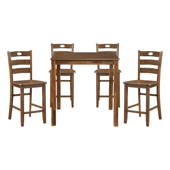 Homelegance Stowe 5-Piece Pack Counter Height Set