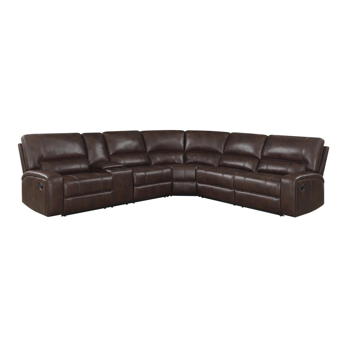 Brunson 3-piece Upholstered Motion Sectional Brown 600440