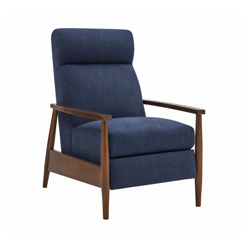 Navy blue on sale push back recliner