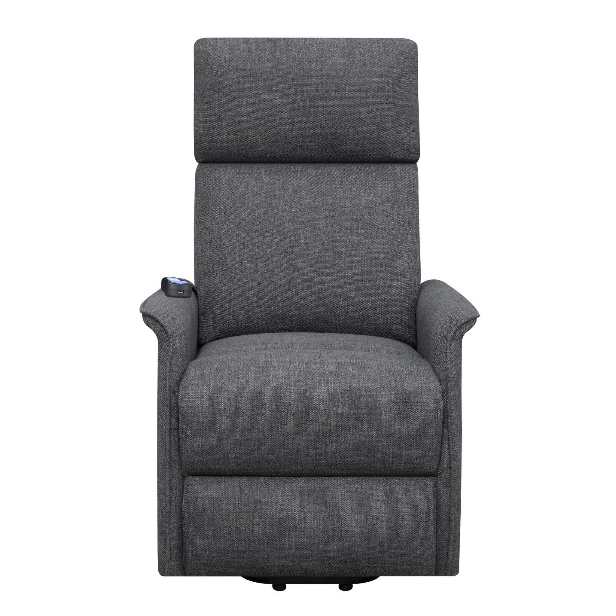 Herrera Power Lift Recliner with Wired Remote Charcoal 609406P