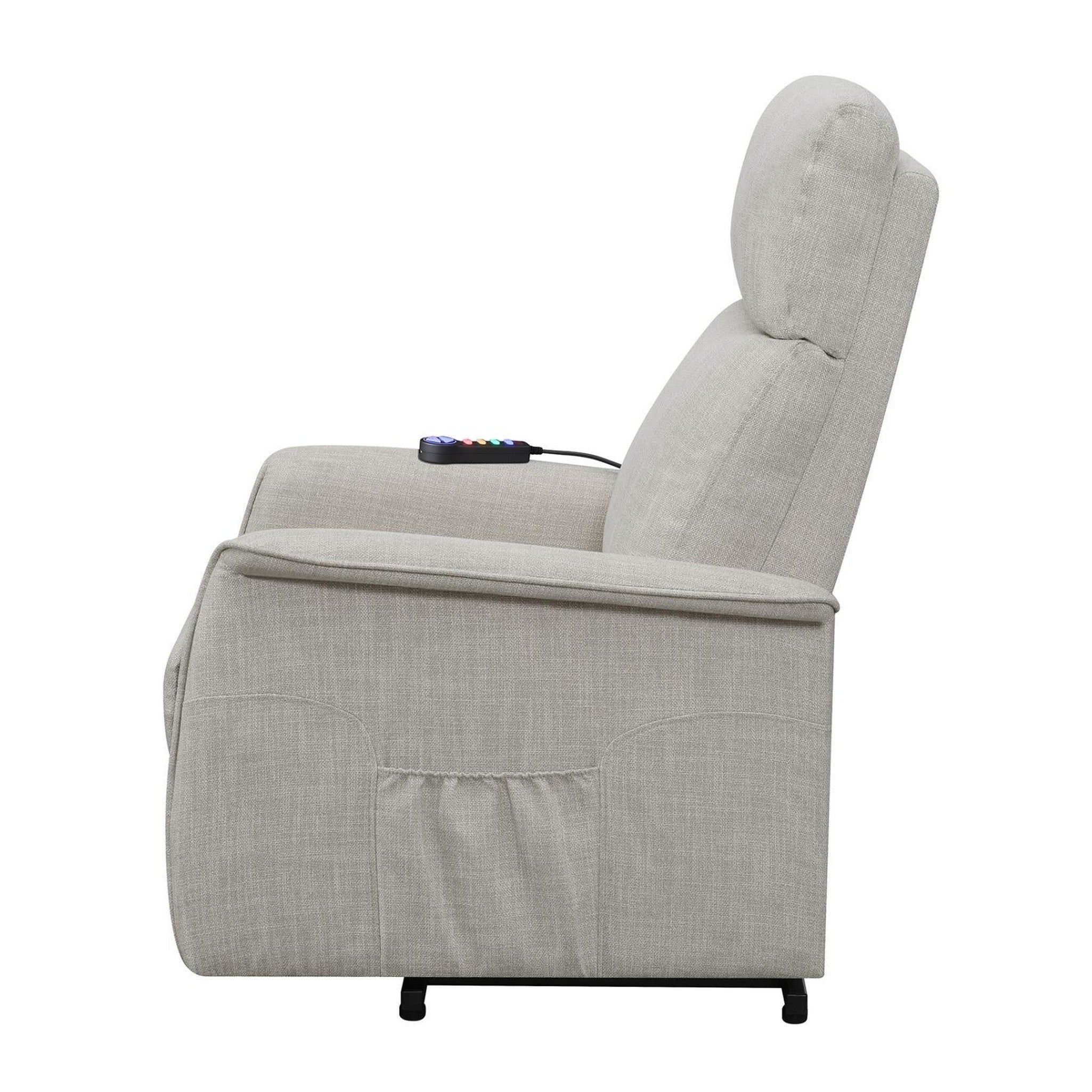 Herrera Power Lift Recliner with Wired Remote Beige 609407P