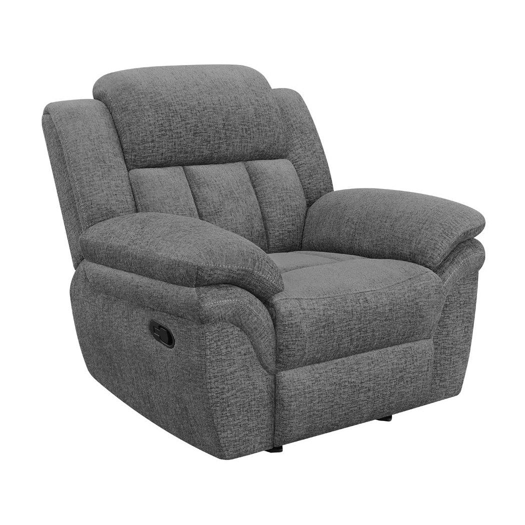 Bahrain Upholstered Glider Recliner Charcoal 609543