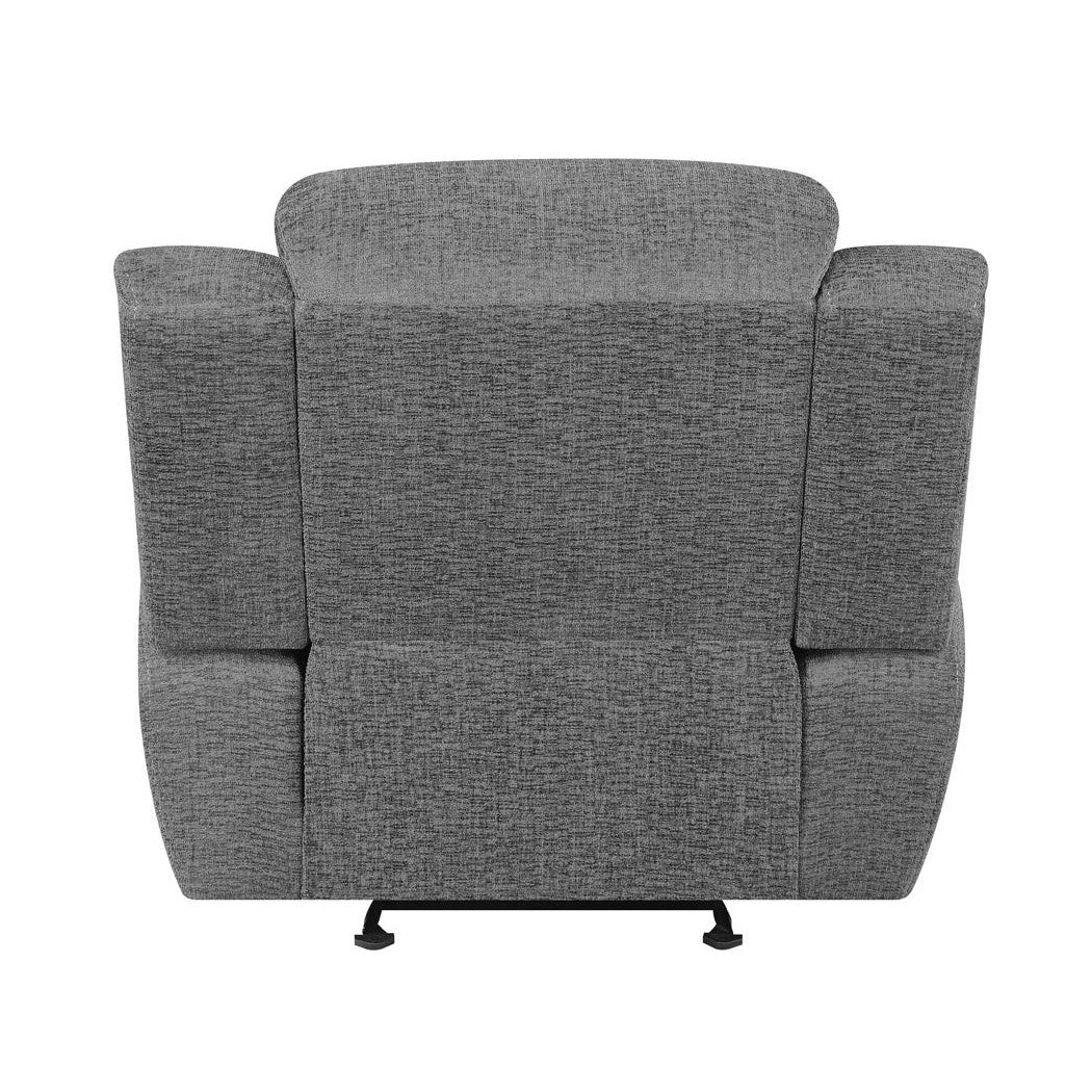 Bahrain Upholstered Glider Recliner Charcoal 609543