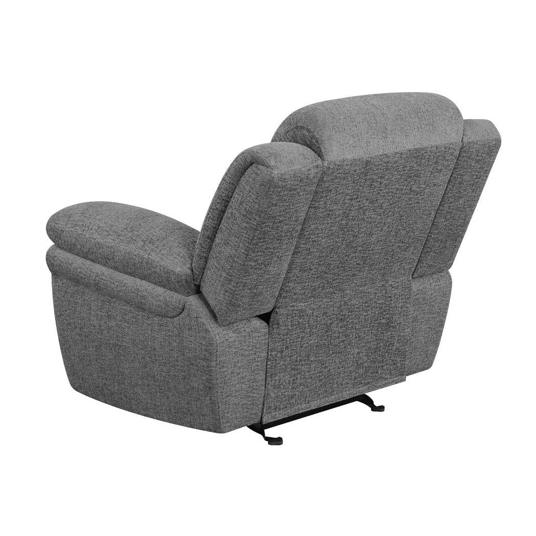 Bahrain Upholstered Glider Recliner Charcoal 609543