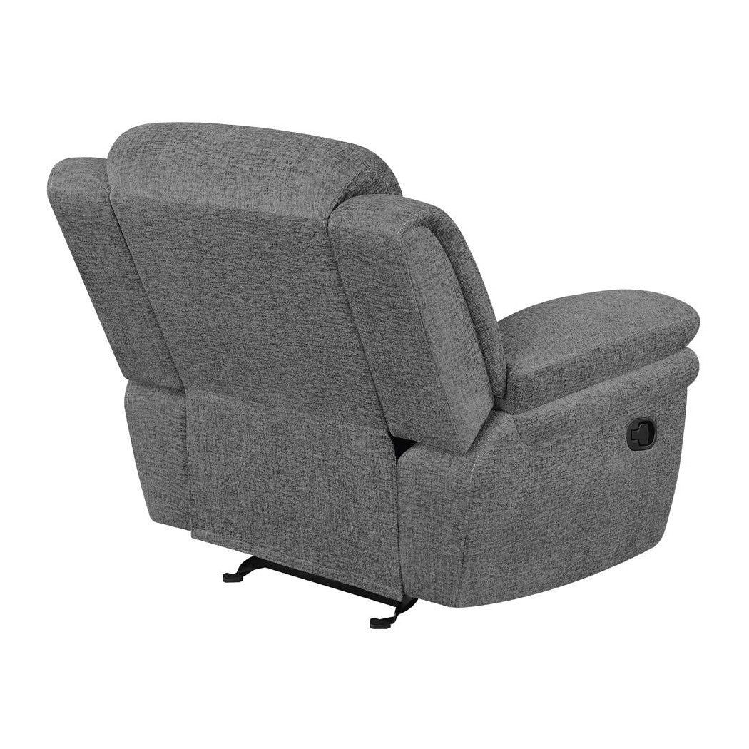 Bahrain Upholstered Glider Recliner Charcoal 609543